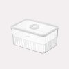 Firkantet Opbevaringsbøtter Klar Plast