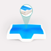 Gel Memory Foam Kølepude